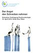 Der Angst den Schrecken nehmen Schweizer Fachtagung Psychoonkologie 10. April 2014, Hotel Arte, Olten