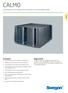CALMO. Schalldämpfer mit integriertem Anschluss für rechteckige Kanäle