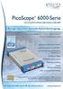PicoScope 6000-Serie. Riesiger Speicher. Schnelle Datenübertragung. 2 MS Pufferspeicher. 4 Kanäle 500 MHz Bandbreite 5 GS/s Abtastrate