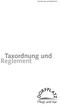 Taxordnung und Reglement. Taxordnung und Reglement