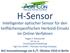 H-Sensor. Intelligenter optischer Sensor für den teilflächenspezifischen Herbizid-Einsatz im Online-Verfahren
