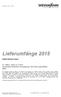 Lieferumfänge 2015. Nr. 129810 - Stand 01.12.2015 Unverbindlich empfohlene Verkaufspreise. Alle Preise ausschließlich MwSt.