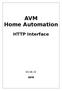 AVM Home Automation. HTTP Interface 03.06.15 AVM