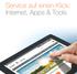 Service auf einen Klick: Internet, Apps & Tools