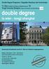 Double Degree Programm / Doppelter Abschluss der Hochschulen: