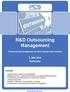 R&D Outsourcing Management