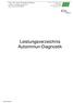 Stand: 20.05.2015. Leistungsverzeichnis Autoimmun-Diagnostik
