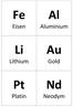 Aluminium. Eisen. Gold. Lithium. Platin. Neodym