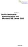 SAP -Datenbankadministration. Microsoft SQL Server 2000