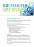Moderatoren ausbildung