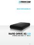 BENUTZERHANDBUCH HARD DRIVE XS 3.0 EXTERNAL HARD DRIVE / 3.5 / USB 3.0. Rev. 942