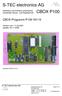 S-TEC electronics AG CBOX P100. CBOX-Programm P100 V0115. Hardware und Software engineering Industrielle Steuer- und Regeltechnik