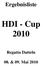 Ergebnisliste. HDI - Cup 2010. Regatta Datteln