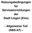 Nutzungsbedingungen für Serviceeinrichtungen der Stadt Lingen (Ems) - Allgemeiner Teil (NBS-AT)