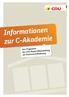 Informationen zur C-Akademie. Das Programm der CDU Baden-Württemberg