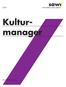 Kultur- manager. Mit SAWI-Diplom