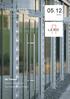 05.12 LEBO LETTER. Die Themen NEUES AUS DER DIVISION PRODUKTION DER LB GRUPPE. Rückblick Türentage 2012. Neue Oberflächen und Produkte.