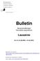 Bulletin. Neuanschaffungen Nouvelles acquisitions. Lausanne. Nr. 01 (21.08.2009 01.02.2010)