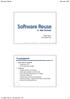 Software Reuse Sommer 2004