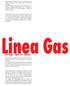 Linea Gas. Gas Range - Ligne Gaz - Gaslinie