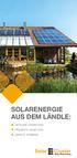 SOLARENERGIE AUS DEM LÄNDLE:
