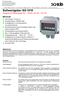 Sollwertgeber SG 1010 Ausgang Einheitssignale 0/4... 20mA und 0/2...10V DC Merkmale
