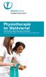 Physiotherapie im Waldviertel Freiberuflich tätige PhysiotherapeutInnen des Bundesverbandes der PhysiotherapeutInnen Österreichs