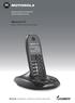 Digitales Schnurlostelefon mit Anrufbeantworter. Motorola C12. C1211, C1212, C1213 und C1214. Warnung: Handapparat vor Benutzung 24 Stunden laden.