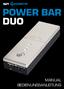 POWER BAR DUO. manual bedienungsanleitung