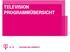 Television Programmübersicht