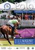 Polo S. Chiemsee Cup 2015. 21.-23. 28.-30.August Gut Ising Chiemsee 21.-23. Das Magazin zum Chiemsee Cup 2015. August 2015