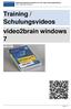 Training / Schulungsvideos video2brain windows 7