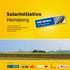 Heinsberg. 100 Dächer. für Ökostrom. Strom gewinnen und umweltfreundlich Geld verdienen! Mit der Sonnenenergie unserer Region.
