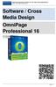 Software / Cross Media Design OmniPage Professional 16