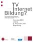 TV Internet Bildung? Haus des MDR Leipzig 4. November 2003 Begrüßung