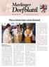 Dorfblattl. Marlinger. Pfarrer Kössler feiert seinen Einstand. November 2010 Nr. 6