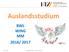 Auslandsstudium BWL WING MM 2016/ 2017. 08.12.2015 Auslandsstudium - BWL WING MM 1