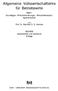 Allgemeine Volkswirtschaftlehre für Betriebswirte. Band 1 Grundlagen, Wirtschaftordnungen, Wirtschaftkreislauf, Agrarwirtschaft.