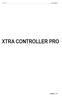 Xtra Controller Pro XTRA CONTROLLER PRO. Handbuch 1/11