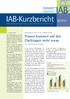 IAB Kurzbericht. Aktuelle Analysen und Kommentare aus dem Institut für Arbeitsmarkt- und Berufsforschung. von Susanne Kohaut und Iris Möller