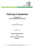 Führung in Systemen. Weiterbildung für Führungskräfte mit Erfahrung. mit Axel Hillbrink & Florian Birk. durchgeführt vom