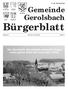 Bürgerblatt Jahrgang 25 Mittwoch, 13. Januar 2010 Nummer 1