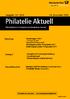 Philatelie Aktuell, das Informationsblatt der Deutschen Post PHILATELIE Ausgabe24-2010