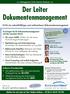 Der Leiter Dokumentenmanagement