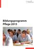 Bildungsprogramm Pflege 2015