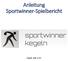 Anleitung Sportwinner-Spielbericht