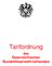 Tarifordnung. des Österreichischen Bundesfeuerwehrverbandes