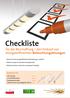 Checkliste. für die Beschaffung / den Einkauf von energieeffizienten Beleuchtungslösungen. Kriterien für