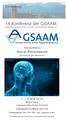 14.Konferenz der GSAAM Deutsche Gesellschaft für Prävention und Anti-Aging Medizin e.v.
