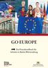 GO EUROPE Ein Praxishandbuch für Schulen in Baden-Württemberg